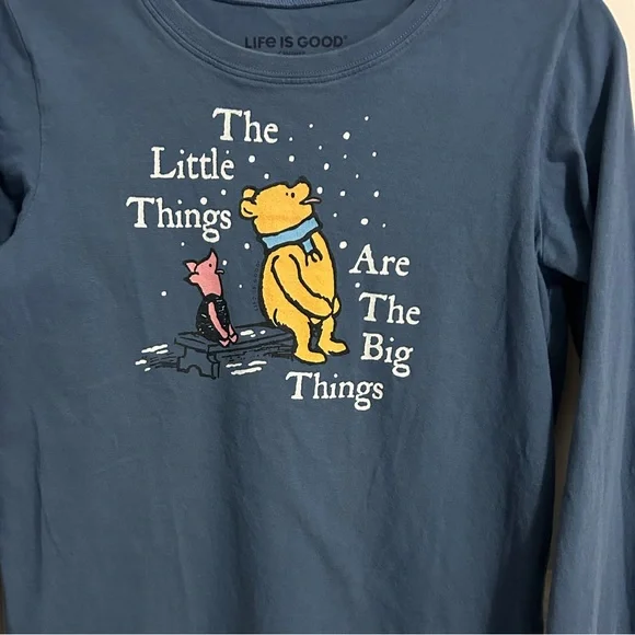 Life Is Good Kids Crusher Tee Pooh and Piglet Long Sleeves - Picture 3 of 8